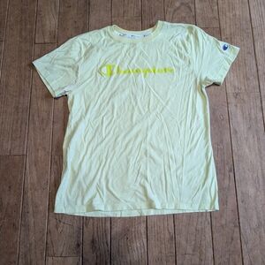 Champion Yellow Short Sleeve Tee Vibrant Cotton Comfort